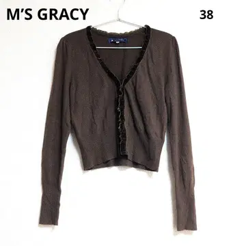 0429 M'S GRACY 벨벳 프릴 디자인 가디건 38