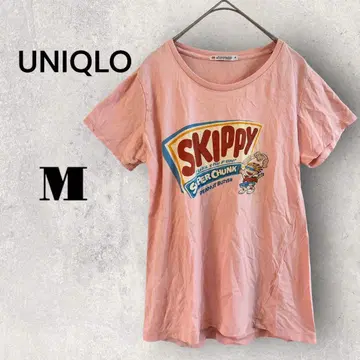 유니클로 M 스키피 피넛버터 캐릭터 반팔 T셔츠