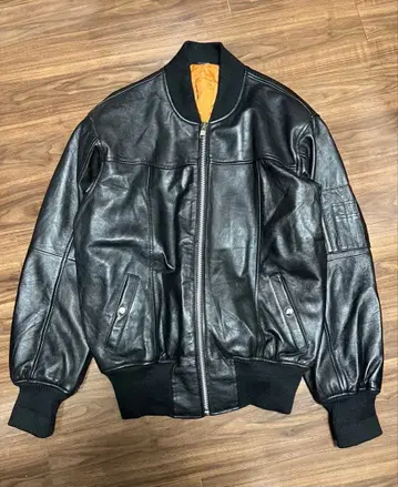 MA-1 타입 가죽 블루종