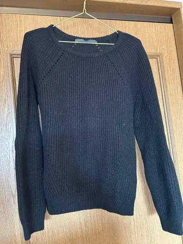 스픽 앤 스팬 니트 블랙 울 100%