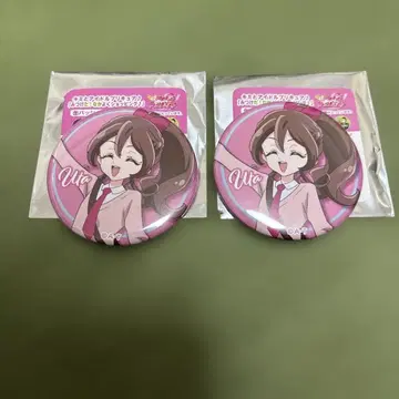 너와 아이돌 프리큐어 찾았다 사이좋게 쇼핑 사쿠라 우타 캔뱃지 2개