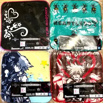 킹덤하츠 제일복권 핸드 타월 4개 세트