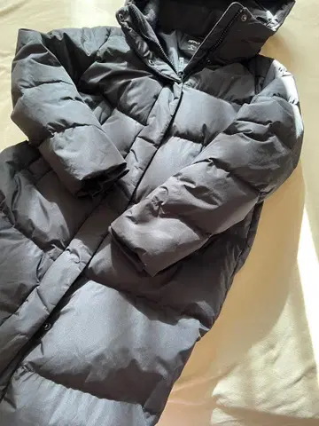 한국 SPAO 다운 50 페더 50 롱 다운 M 블랙 방한