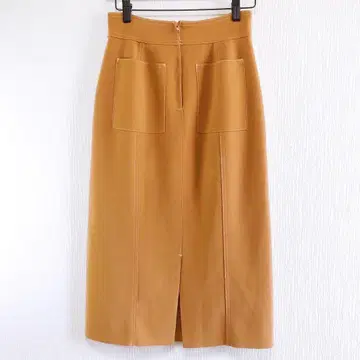 [컨디션 최상] ADAM ET ROPE 카멜 타이트 스커트 하이웨스트