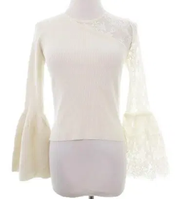 FRAY I.D 레이스 레이어 원숄더 니트 프레이 아이디 상의