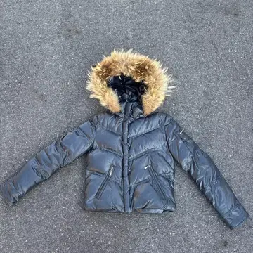 인디비 INDIVI 퍼 포함 숏 기장 다운 자켓 y2k