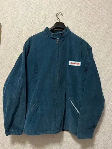 USA 서니 사이다 로고 와펜 코듀로이 자켓 /M 네이비