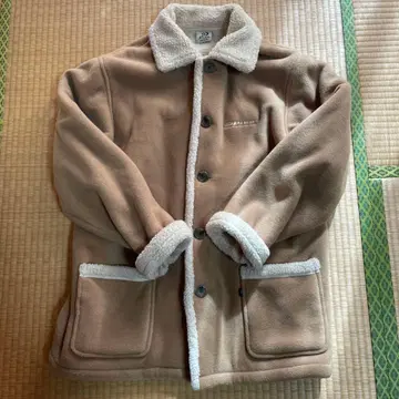 pico 플리스 베이지 자켓 보아 옷깃