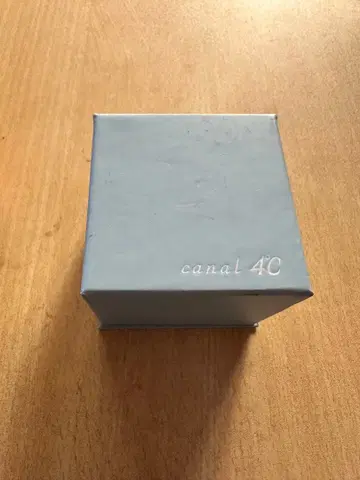 canal 4C 실버 반지 화이트 박스 포함