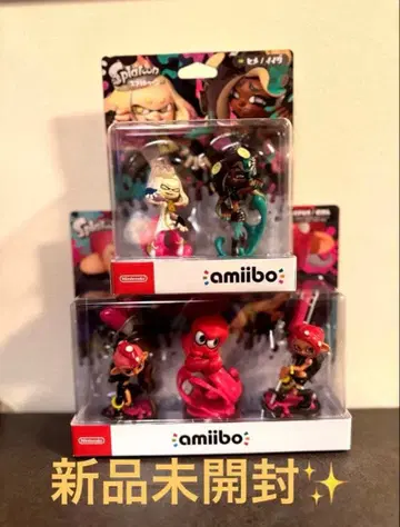 amiibo 스프라툰 트리플 세트 문어 히메/이이다 미개봉 새상품