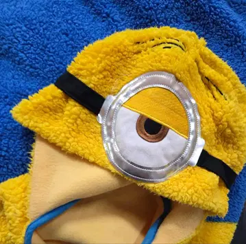 미니언 플리스 판초 어린이용