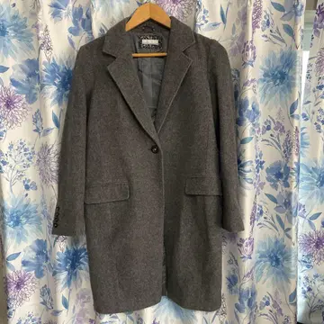 sportiff 그레이 체스터 코트 울 혼방