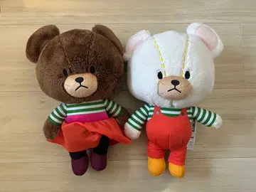 곰 봉제 인형 2개 세트