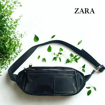 ZARA 블랙 웨스트 파우치