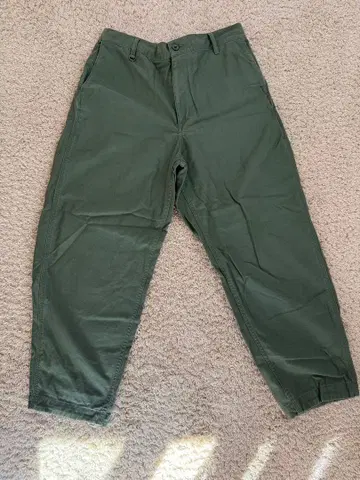 HUF 올리브 그린 카고 팬츠 L