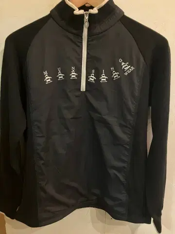 2세트 Munsingwear 블랙 하프 지퍼 자켓