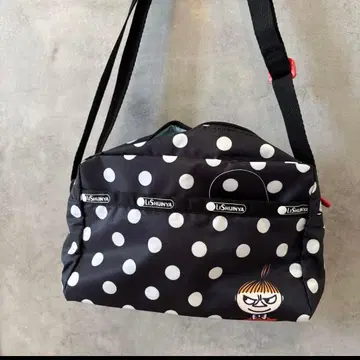 무민 MOOMIN 리틀미 도트 숄더백 BAG 포켓 다수