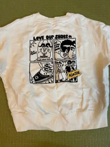 컨버스 맨투맨 트레이닝복 화이트 M