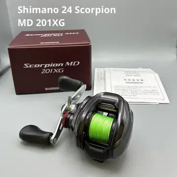 시마노 Shimano Scorpion MD 201XG 베이트 낚시릴 왼쪽