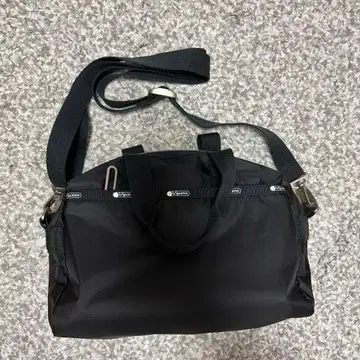 블랙 나일론 숄더백