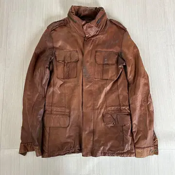 Sissi 브라운 가죽 자켓