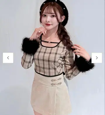 퍼 커프스 백리본 상의