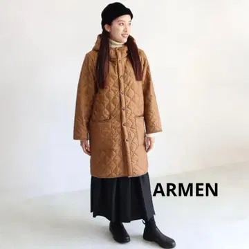 [ 새상품급 ] 아멘 리버서블 후데트 퀼팅 코트