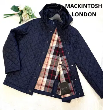 새상품급 MACKINTOSH 네이비 퀼팅 자켓 퀼팅 코트