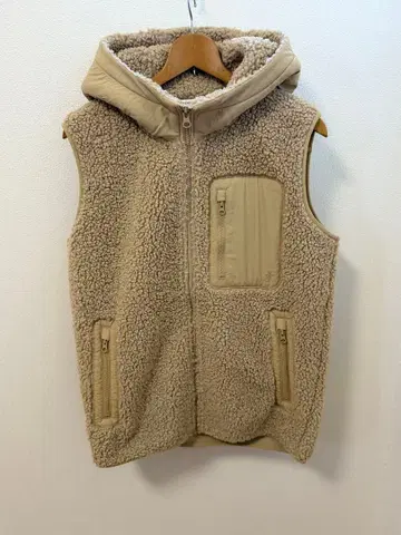 UNIQLO x JW ANDERSON 방풍 보아 플리스 베스트 베이지 M