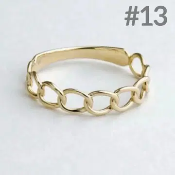 새상품급 주얼 로제트 K10 체인 모티브 반지 13호