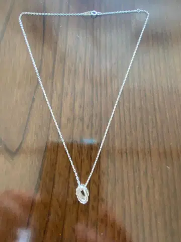 misty K10 화이트 골드 목걸이