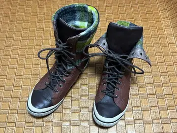 머렐 미드카프 레더 스니커즈 / 23cm는 브라운 천연 가죽 하이컷