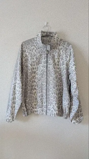 이태리 레오파드 무늬 풀 지퍼 자켓 9호