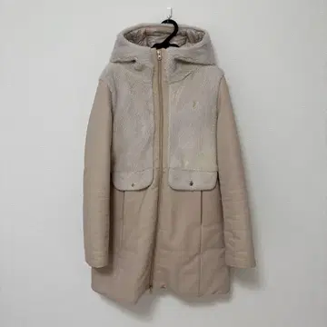 Herno 키즈 12A 후드 부착 베이지 다운 자켓