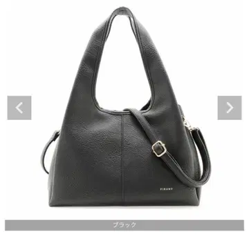 블랙 가죽 숄더백 오벌 토트백/A403106