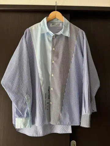 레젠다 스트라이프 패치워크 셔츠 사이즈 10