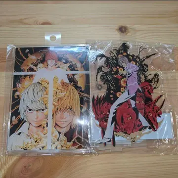 데스노트 아크릴 스탠드 2세트 야가미 라이토 사신 니아 멜로