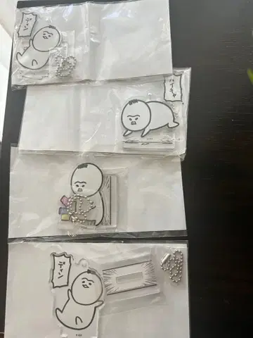 이누이누 아기 2WAY 아크릴 키링 4개 세트