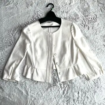 TOCCA 노카라 자켓 사이즈 2 화이트