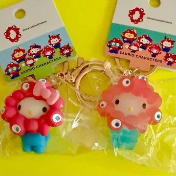 산리오 미야쿠미야쿠 변신 마스코트 키링 키티 2개