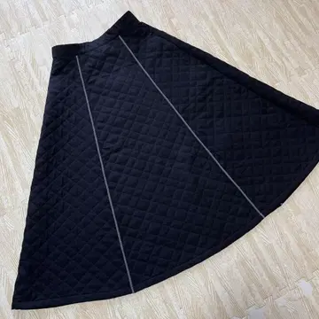 SCOT CLUB 야마다 여성용 퀼팅 스커트 M 블랙