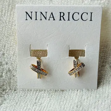 니나리치 크로스 귀찌 골드