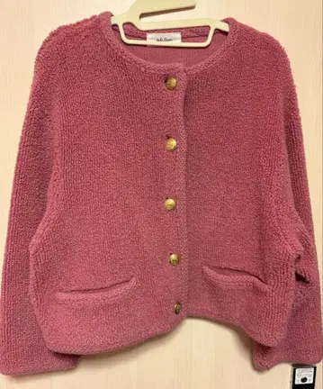 보아 소재 핑크 가디건