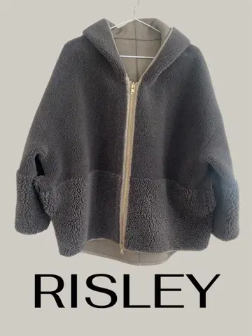 RISLEY 리즈레이 리버서블 보아 자켓 차콜 그레이
