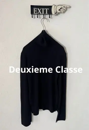 Deuxieme Classe 일본제 완판 디자인 터틀넥 소매 플레어 니트