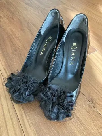 DAIANA 블랙 플라워 펌프스 22.0