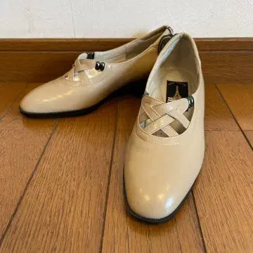 TOWER BRAND 펌프스 21cm 베이지 미사용품 일본제 저힐