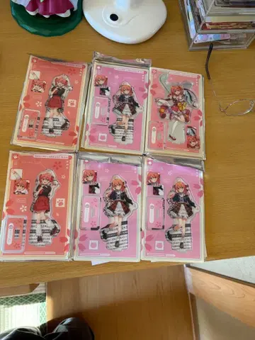 스시로 사쿠라미코 아크릴 스탠드 캔뱃지 3종 컴플리트 세트