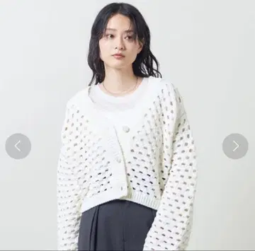 marw united arrows 말 메쉬 니트 가디건