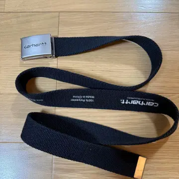 carhartt 블랙 벨트 클립 벨트 크롬